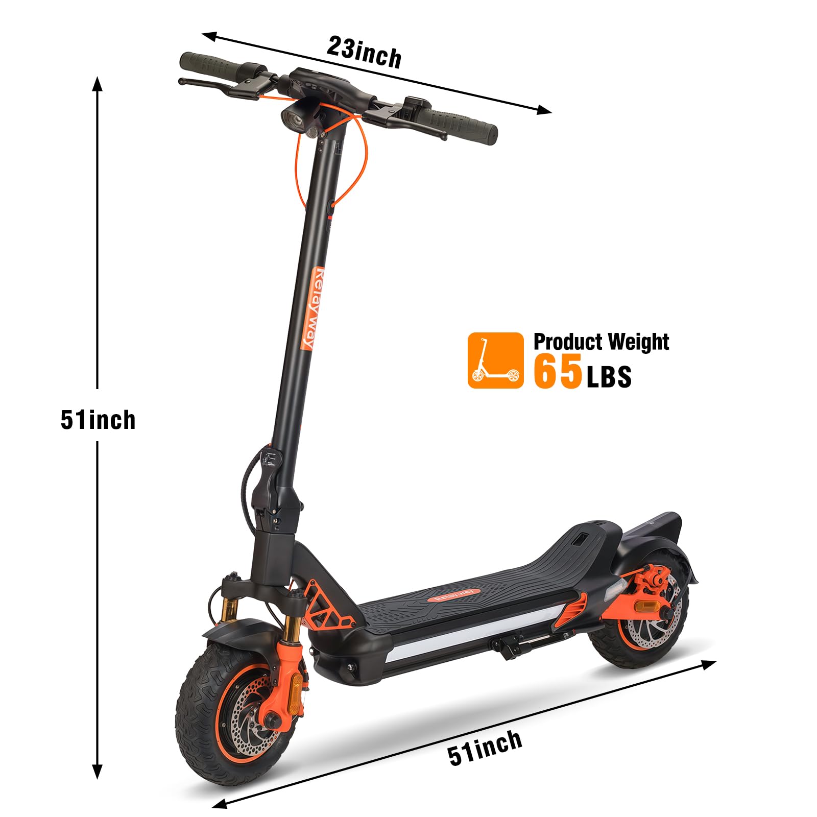 Scooter eléctrico todoterreno de doble motor de largo alcance, scooter eléctrico rápido de 30 mph, capacidad resistente de 400 libras y suspensión doble 8