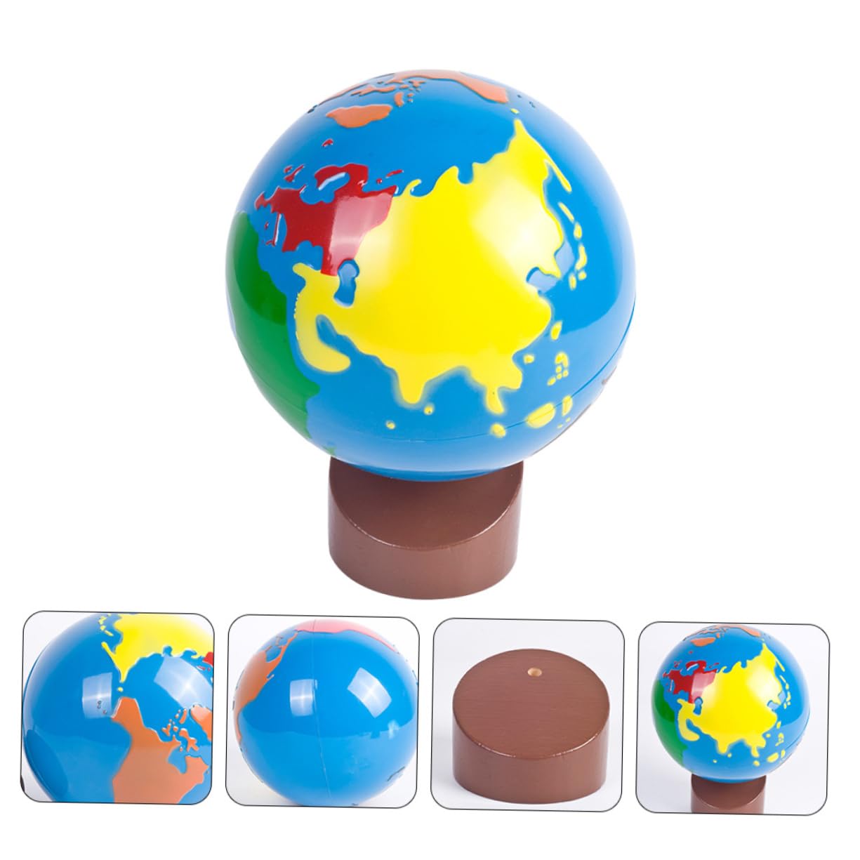 Hemobllo Globo Terráqueo Educativo Infantil para Aprendizaje Decoración Resistente y para Niñas para Introducir Geografía y Continentes el Aula Hogar