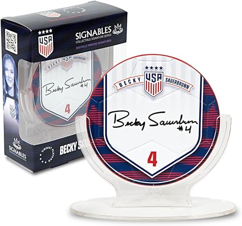 Signables USWNT Collectible - Regalos de fútbol coleccionables de 4 pulgadas - Accesorios de fútbol para mujer de EE. UU