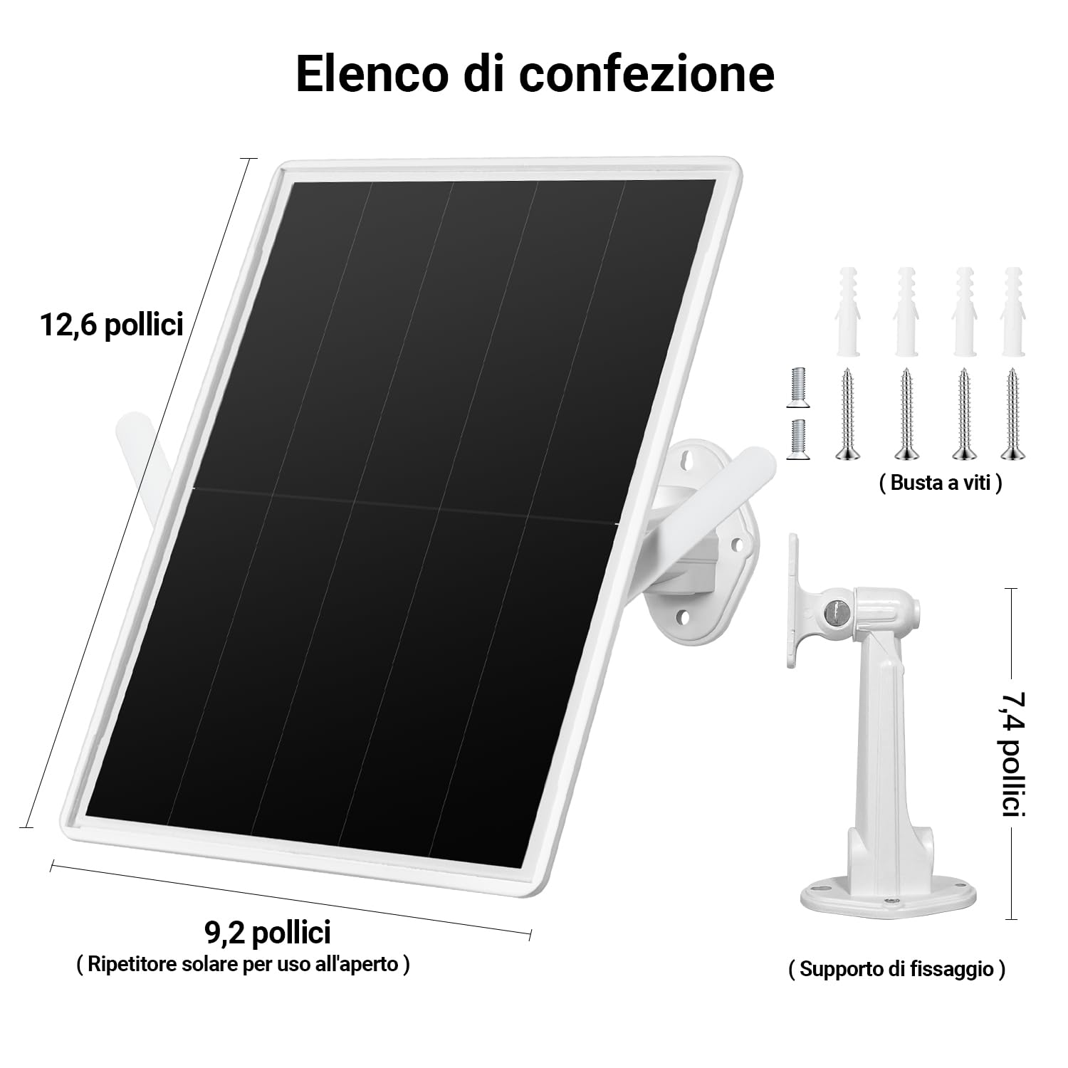 Ripetitore solare da esterno resistente alle intemperie, amplificatore di segnale Internet wireless 2,4 GHz con energia solare + batteria da 20000 mAh, senza zone morte WiFi per la