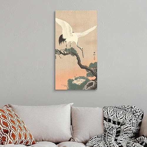 Miniatura 4 de SYSMYXGS Ohara Koson - Kit de pintura acrílica fácil por números para adultos, principiantes, pintura acrílica con pinceles sobre lienzo al óleo,