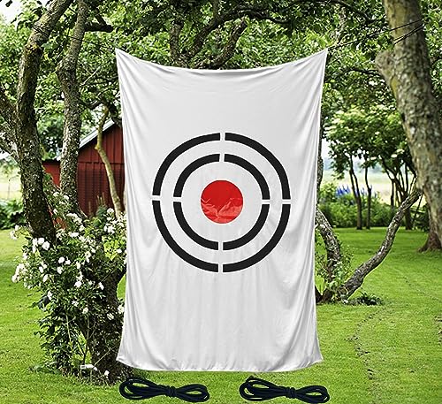 Golf Target Cloth for Net Replacement - 5x3FT White Indoor/Outdoor Golf Practice Target Training Aids
