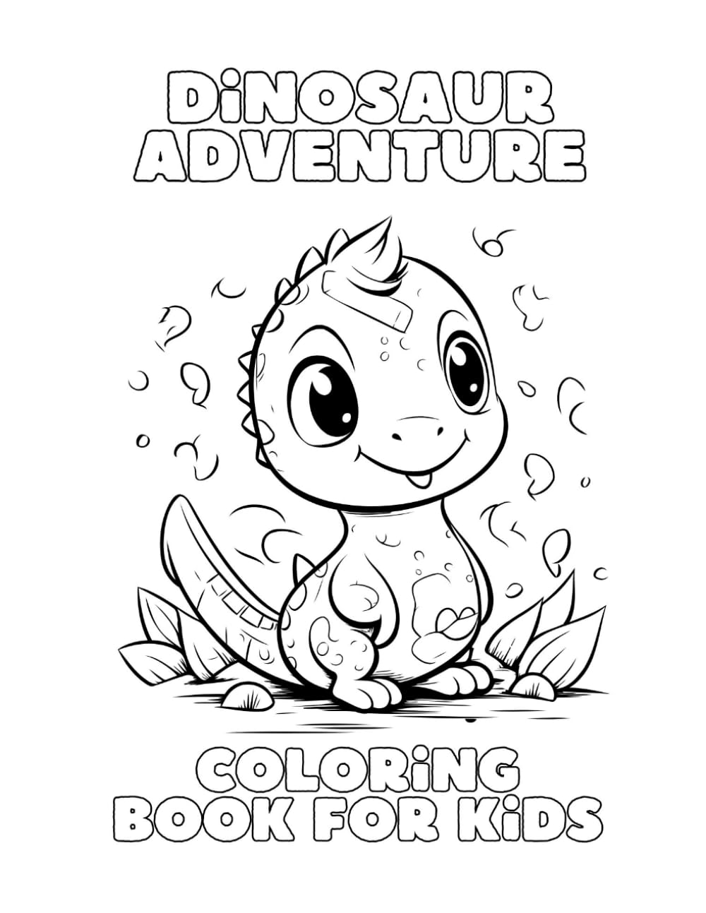 Little Dinosaur Adventures: A Cute Coloring Book for Kids Ages 3–7