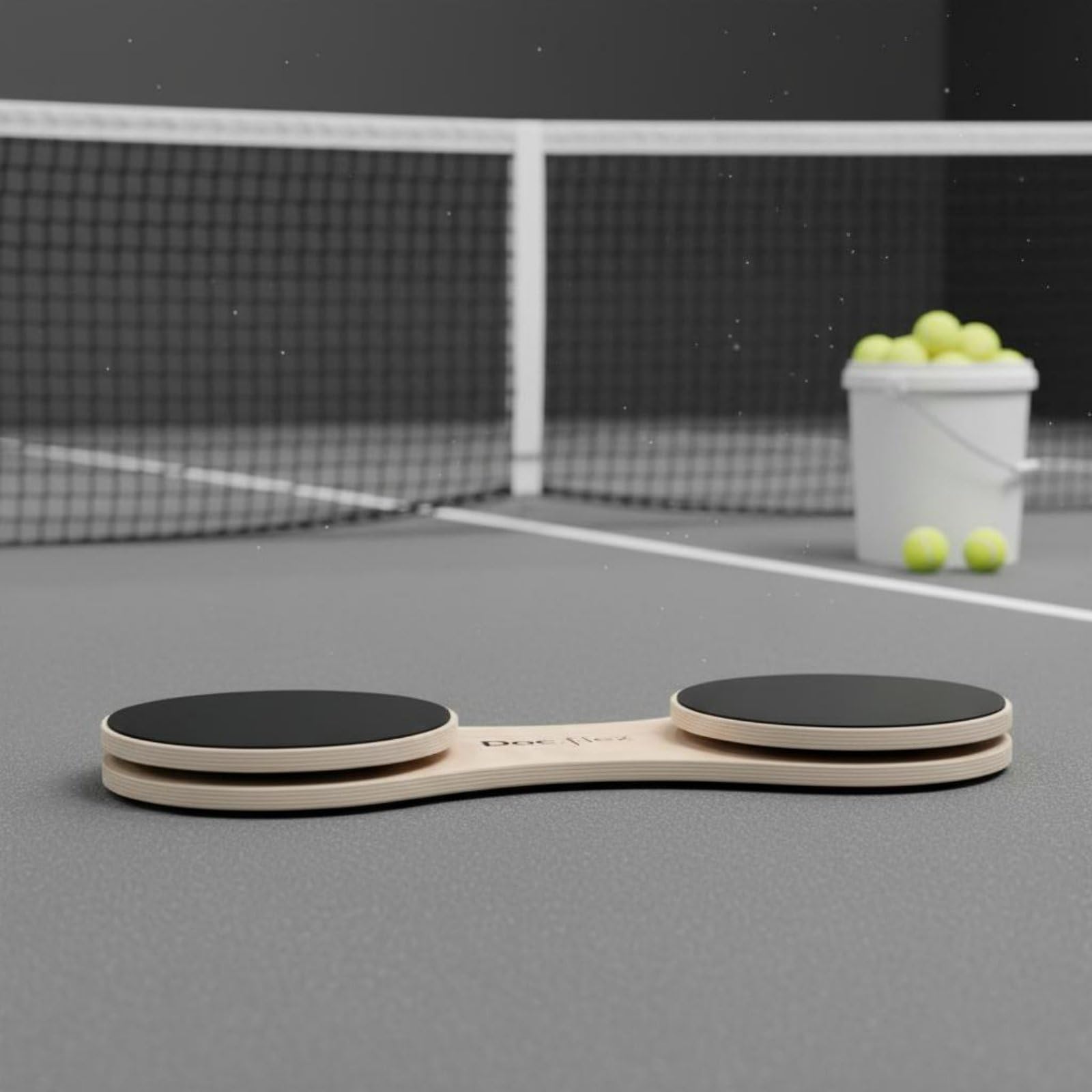 Gralara Training Balance Board Tavola Equilibrio Tennis Piattaforma Bilanciamento Pedana Stabilità Attrezzo Allenamento Legno con Superficie Antiscivolo