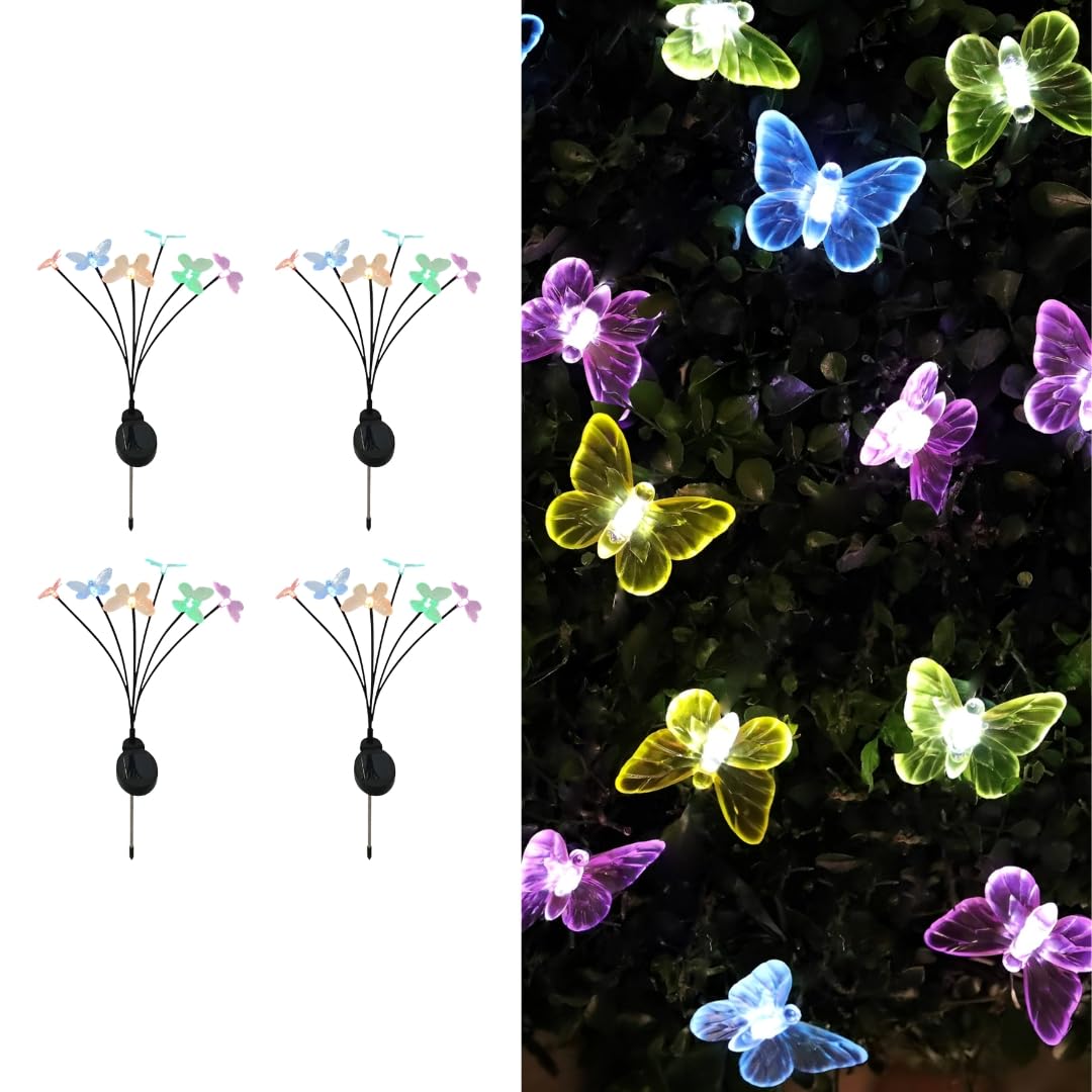 See full amazon price history chart for hardoll Solar Lights Outdoor 6 LED Butterfly Lamp for Home Garden Waterproof Decoration(Multicolor- Pack of 4, RGB Mode) hardoll Solar Lights Outdoor 6 LED Butterfly Lamp for Home Garden Waterproof Decoration(Multicolor- Pack of 4, RGB Mode) (B0CJ7GNYQ2) Amazon Price History, Amazon Price Tracker