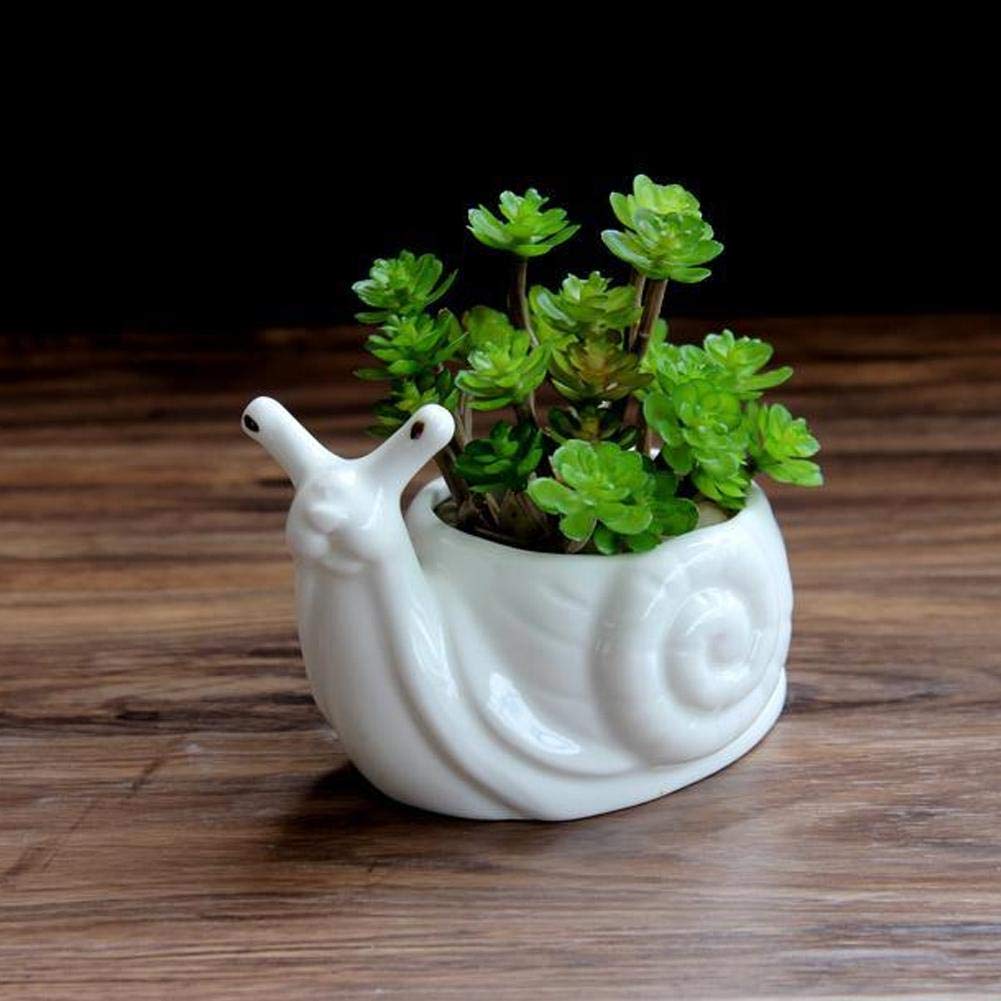 Schnecken-Pflanzgefäß Aus Harz – Retro-Blumentopf Für Sukkulenten, Garten-Deko – In 2 Größen