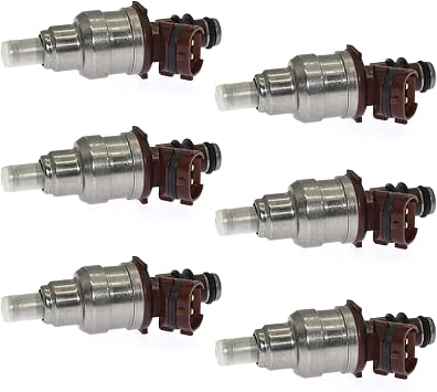 6Pcs-Fuel Injector 23250-65020 Compatible for 1989 1990 1991 1992 1993 1994 1995 Toyota Pickup 3.0l V6, for 1989-1995 Toyota 4runner 3.0l V6, for 1993-1994 Toyota T100 3.0L V6 (Set of 6)