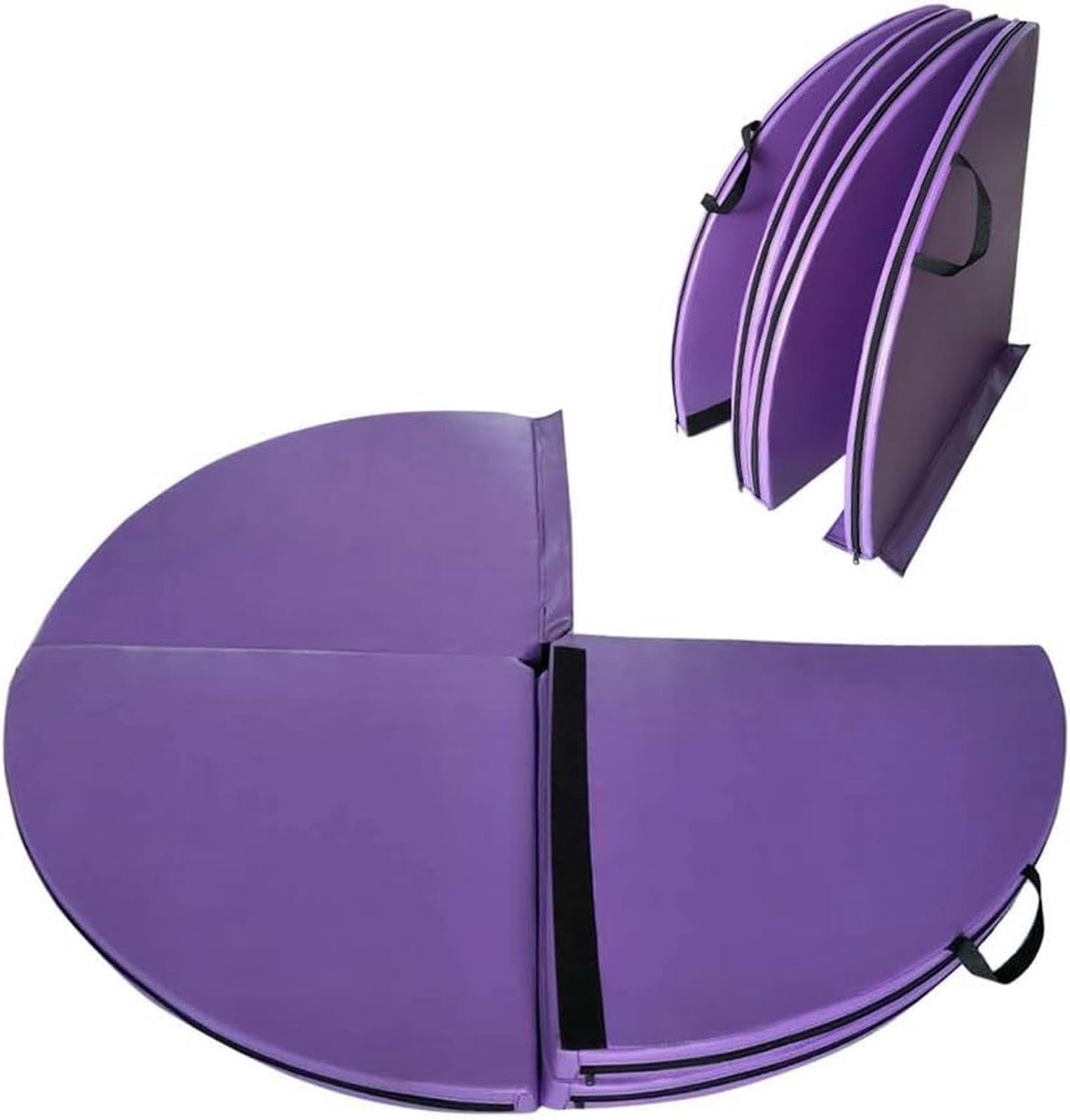 Pole Dance Crash Mat 2inch Extra Thick Folding Fitness Yoga Mats Round Shock Absorbent Dance Exercise Mat for