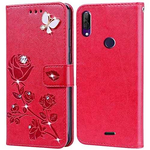 Custodia Cover per Wiko View 2 Plus,Premium Flip Pelle per Wiko View 2 Plus PU Portafoglio Magnetica Libro con Slot Schede,Supporto Stand, Interno TPU Protezione Portafoglio