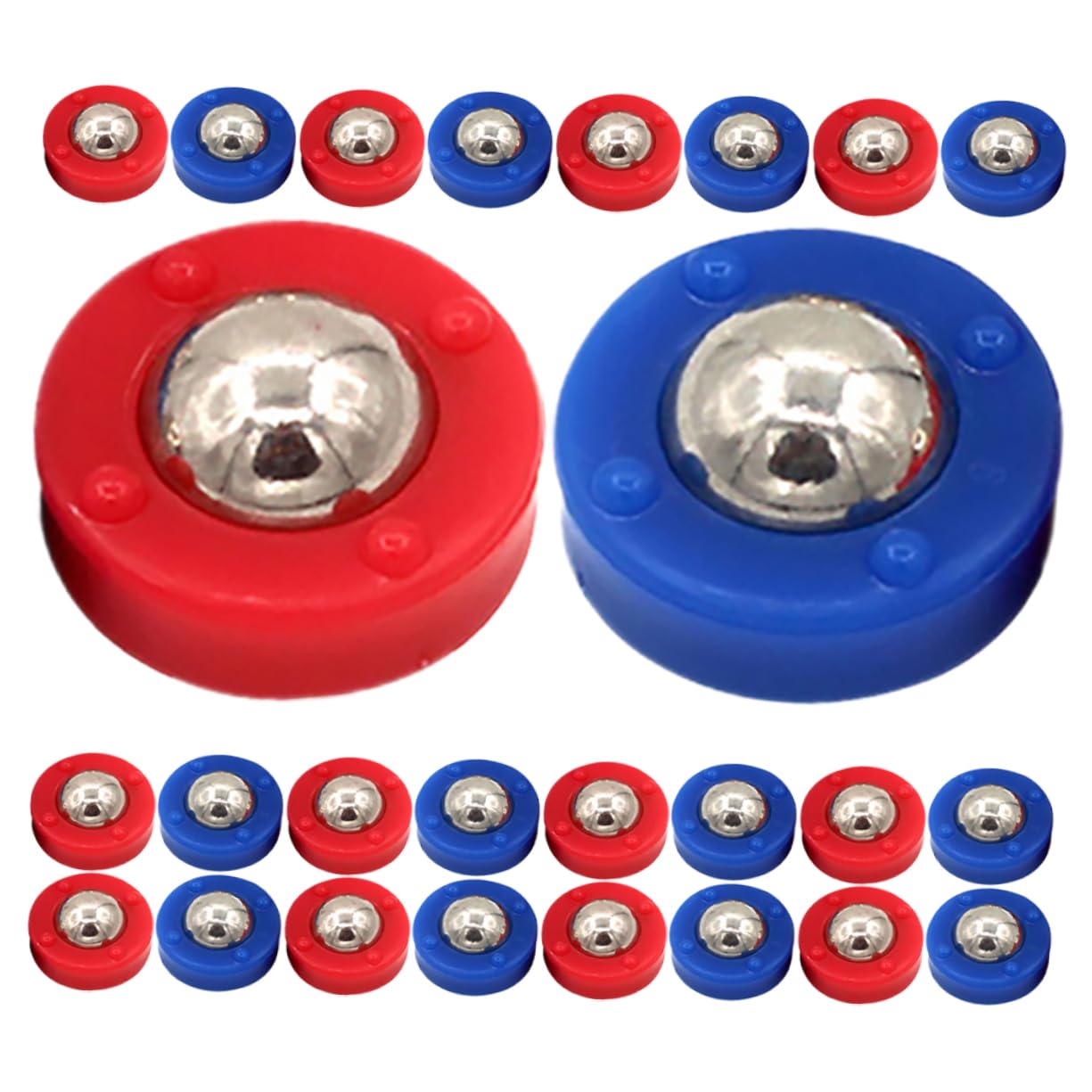 HANABASS 96 Teiliges Mini Shuffleboard Pucks Set Robuste Rollkugeln Tischspiel Zubehör für Verbessertes Spielvergnügen rutschfeste Mini Brettspiele Langlebige Sliding Balls für