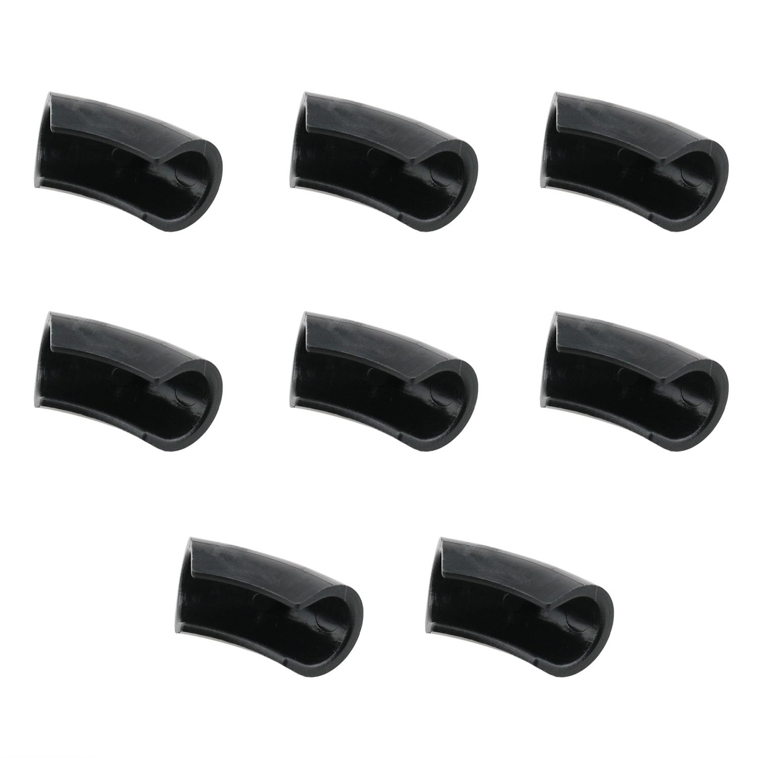 10x Kabelzugentlastung 7mm – Schwarze PVC-Kabelschutzhülsen, Einfach Zu Montieren