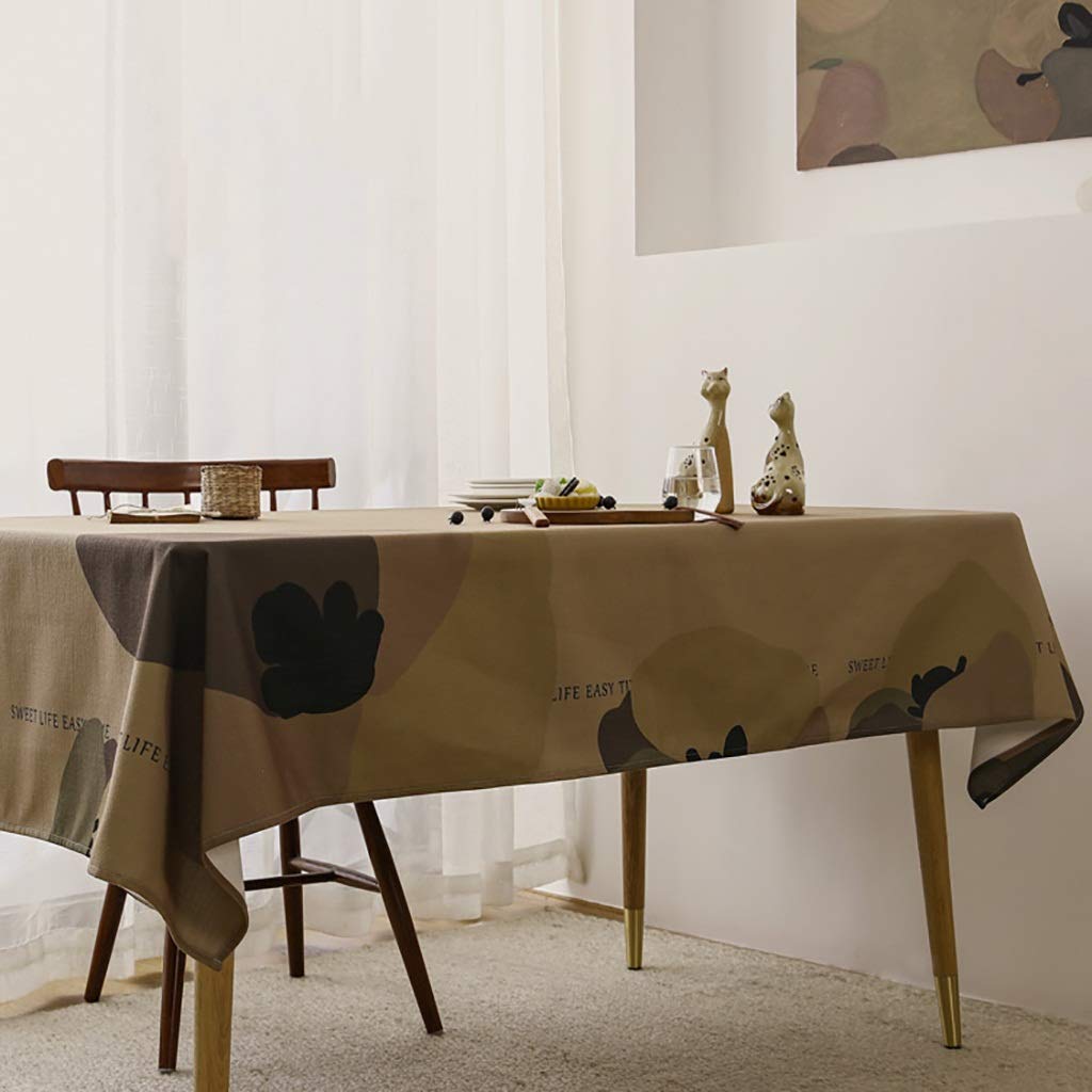 Manteles Mantel Decorativo Resistente A Las Manchas/A Prueba De Derrames/Gran Impermeable For Buffet Tabla Partes De Vacaciones La Cena De Boda Y Más Fácil Cuidado (Size : 100 * 140cm)