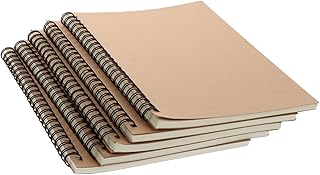 Ciieeo 5 Peças 1 Conjunto Livro Diário Scrapbook Caderno Espiral Capa Dura Caderno Regrado Caderno Espiral Composição Caderno Papel Kraft Manuscritos Multiuso Livros De Bolso Simples