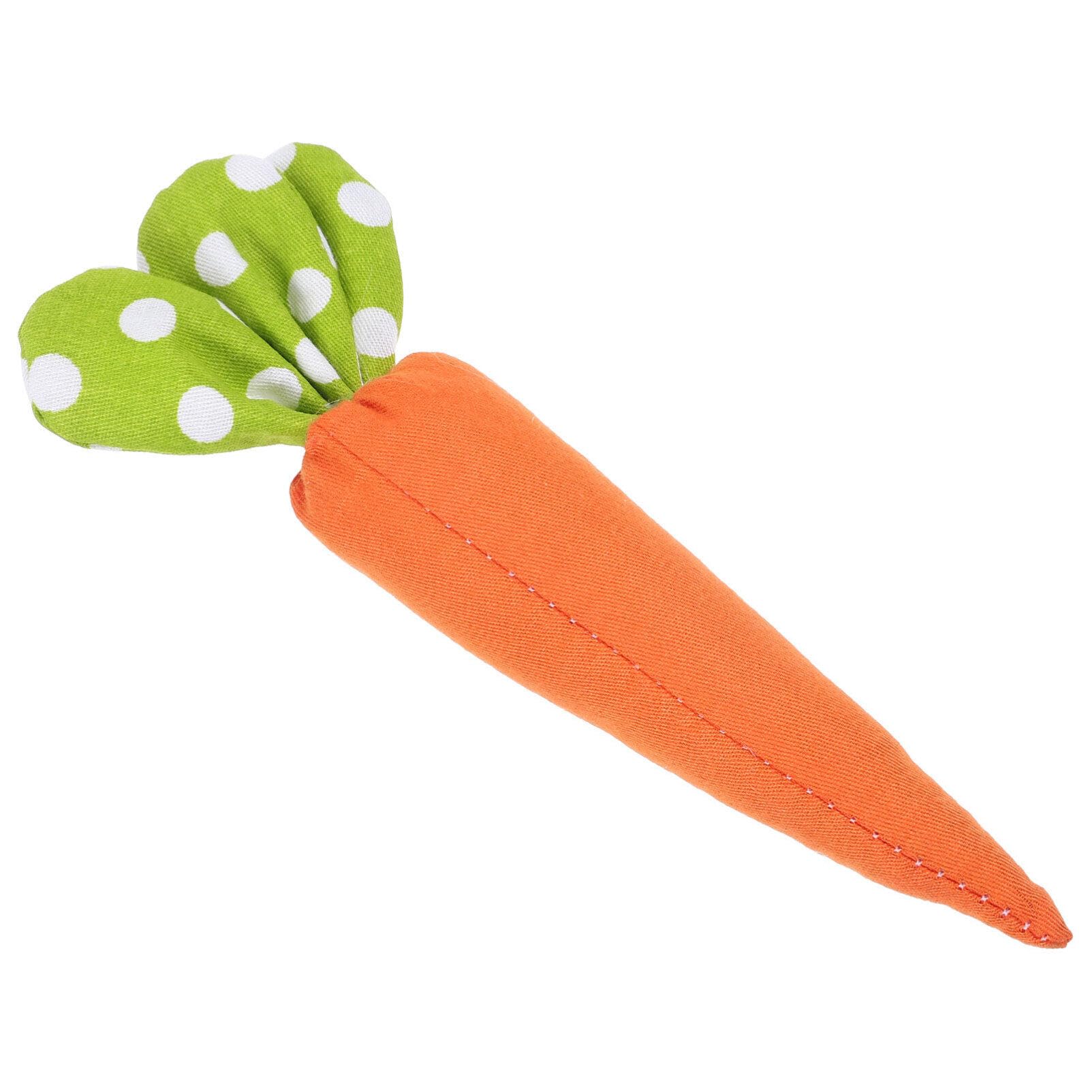 HOLIDYOYO Easter Carrot Ornaments Fabric Carrot Artificial Carrot Figurine Easter Tiered Tray Decoration Rustic Seasonal Vegetables for Home Kitchen Farmhouse