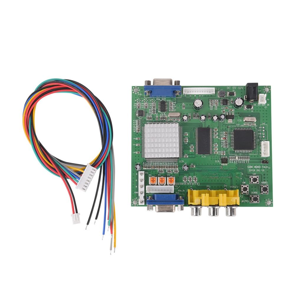 VGA Video Converter Board do Arcade, CGA, EGA, RGB & YUV do VGA, Auto-Sensing, 5 V, kompaktowa do konsol retro i monitorów