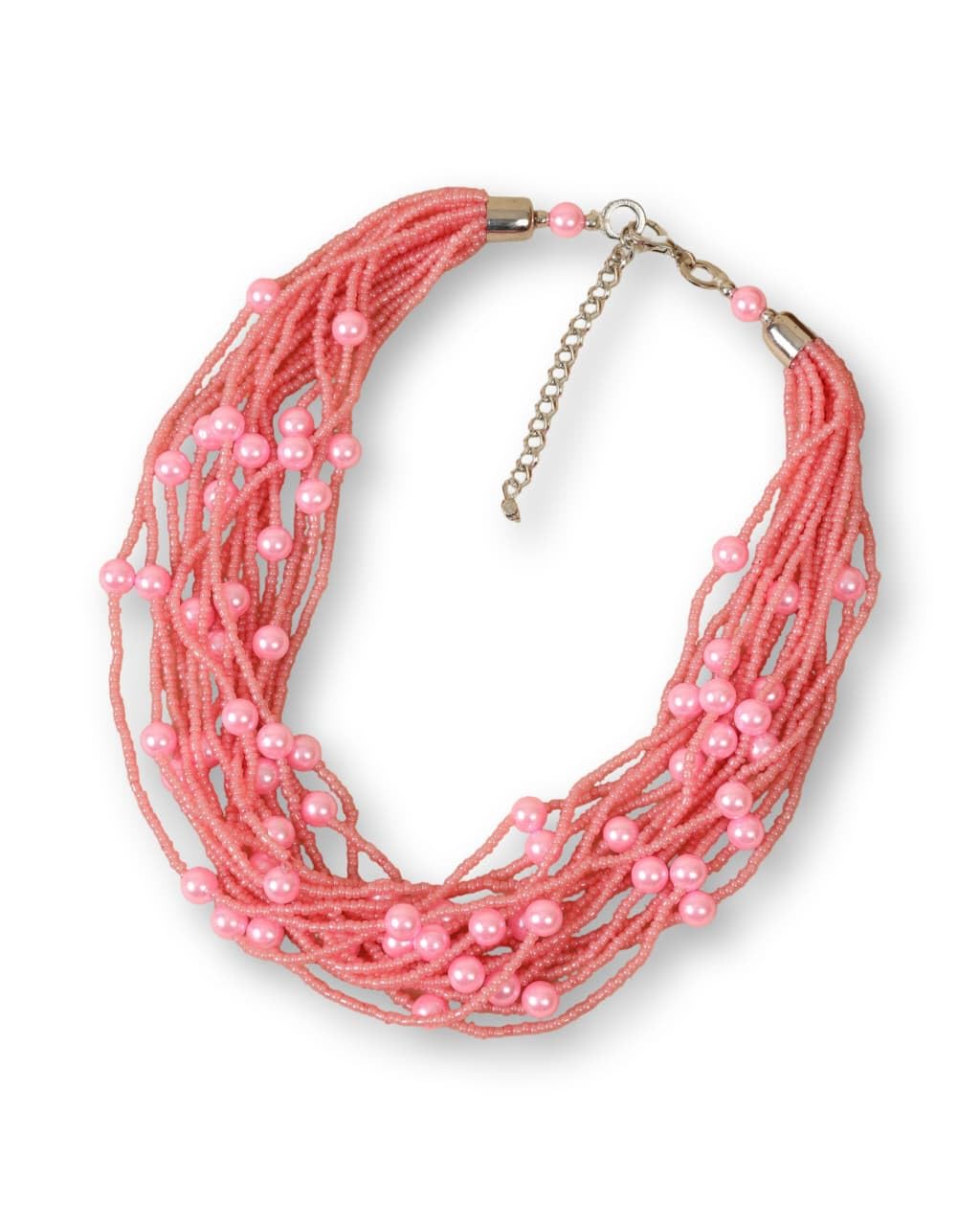 Pearl Classy Indo Western Women Necklace (Pink)-image-39
