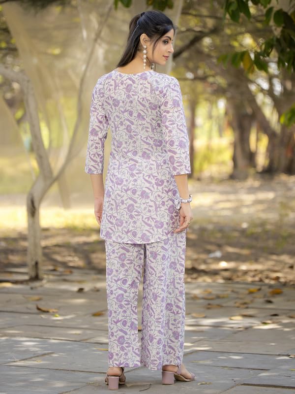 Image of Tee Projekt Cotton Ethnic Wear Co Ord Set for Women | Festive Co Ord Set for Women