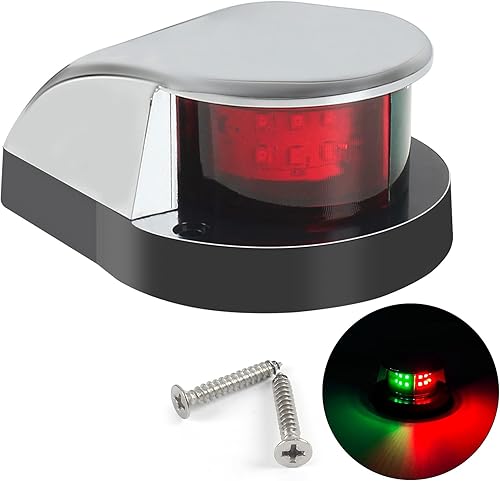 Luz de navegación para barcos, luces de navegación marina, luces de navegación LED para barcos, arco y popa perfectas para pontón, barcos de pesca