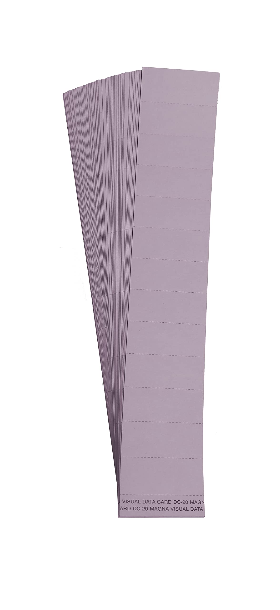 Magna Visual 13/16" x 2" Data Cards 1000 Pack fits 1" x 2" Data Card Holders (Orchid)