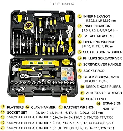 Set de 108 Herramientas Manuales con Caja de Almacenamiento miniatura 4