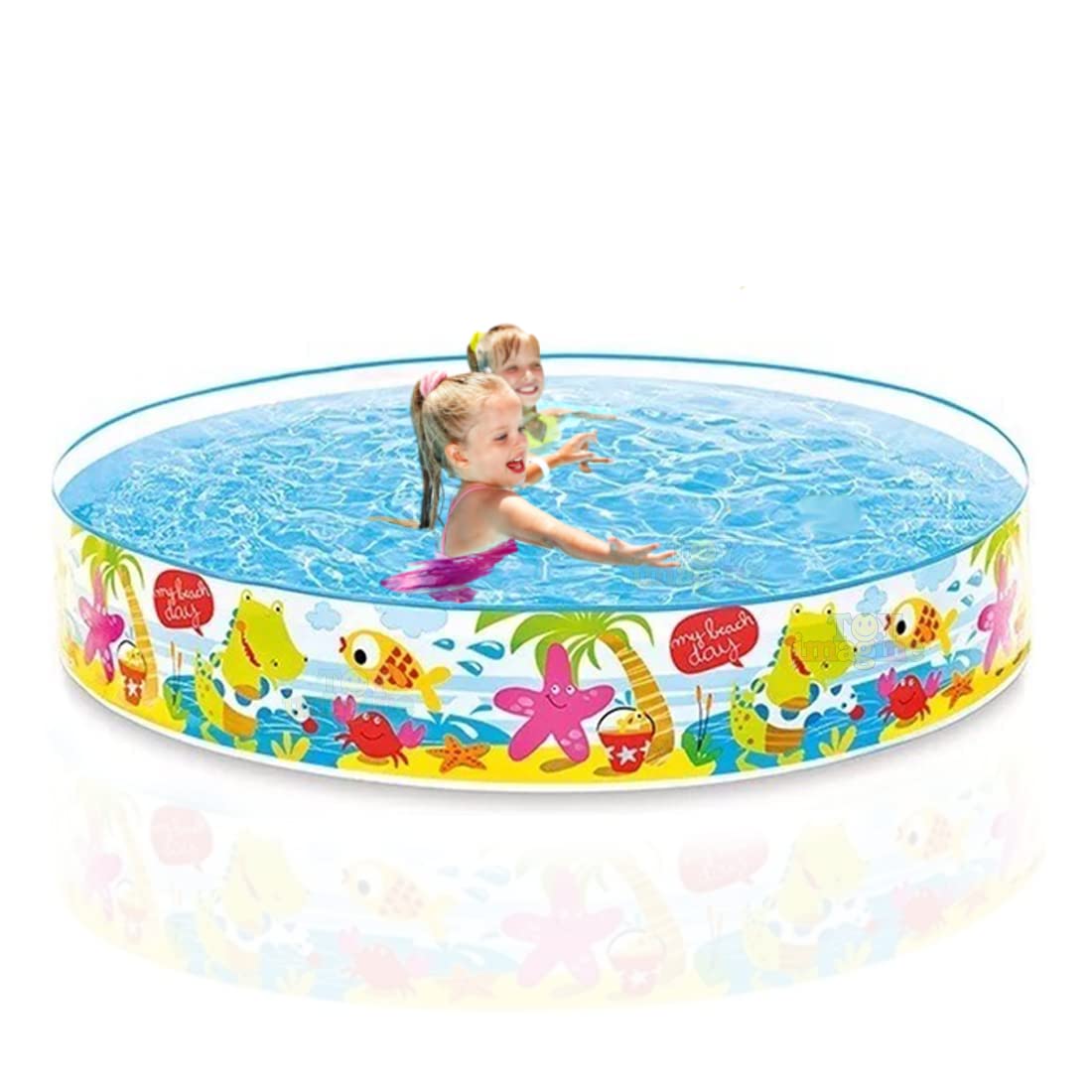 Toy Imagine? Snapset Swimming Pool for Kids 6 Feet 1 to 10 Years | Portable, Foldable & Durable Swim Center Bath Tub for Kids| Plastic Water Bathing Tub Big Size| No Need for an Air Pump. (B0B1X3YQ3L) Amazon Price History, Amazon Price Tracker