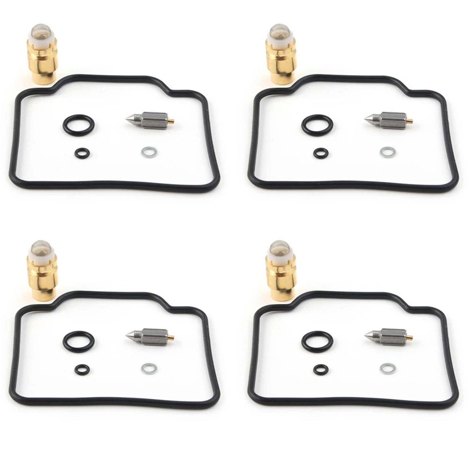 Kit De Reparación Y Reconstrucción Carburador para Motocicleta para GSX1100F para Katana 1988-1993 4 Juegos con Válvula Flotante