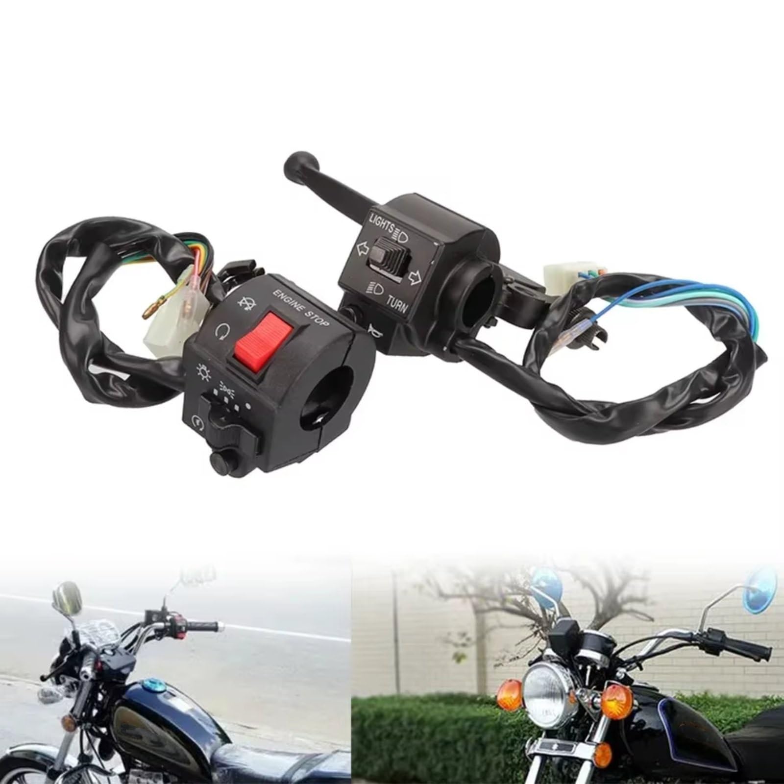 Gruppo interruttore manubrio moto per Suzuki per GS125 per GN125 Manubrio Kill Interruttore