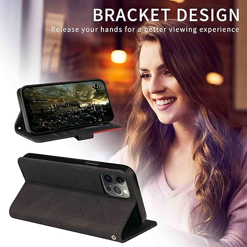 Miniatura 4 de Phone Cover Wallet Folio Case for XIAOMI REDMI K40, Premium PU Leather Slim Fit Cover for REDMI K40, 2 Card Slots, 1 Photo Frame Slot, Advanced,