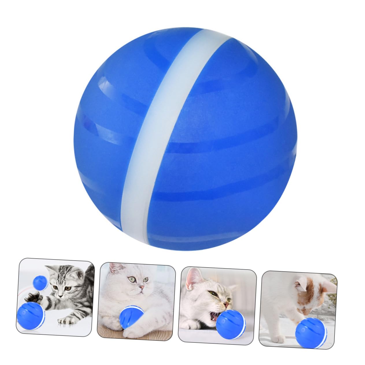 DOITOOL Juguete Interactivo para Gatos Bola Automática Luz Intermitente para Jugar y Atraer La Atención De Tu Mascota USB Recargable Diseño Divertido para Mantener Tu Hogar Organizado