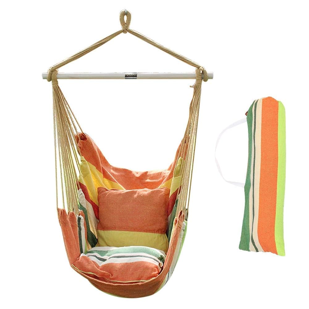 室内 戸外 ガーデン 椅子型ハンモック耐荷重量120kg 5色 帆布 室内 戸外 ガーデン 椅子型ハンモック耐荷重量120kg 5色 帆布