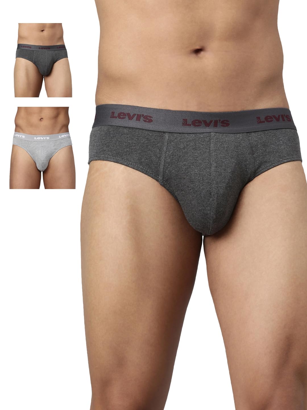 levi's Men-Innerwear-(Category)-BRIEF- (Style ID)-#002-BRIEF-LT GMEL/DK GMEL-P2-(Color)-LT. GREY MELANGE,DK. GREY MELANGE-(Size)-S-picture-11