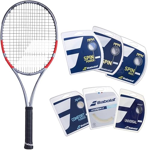 Babolat Pure Strike 98 16x19 4 generación raqueta de tenis (gris carbón)