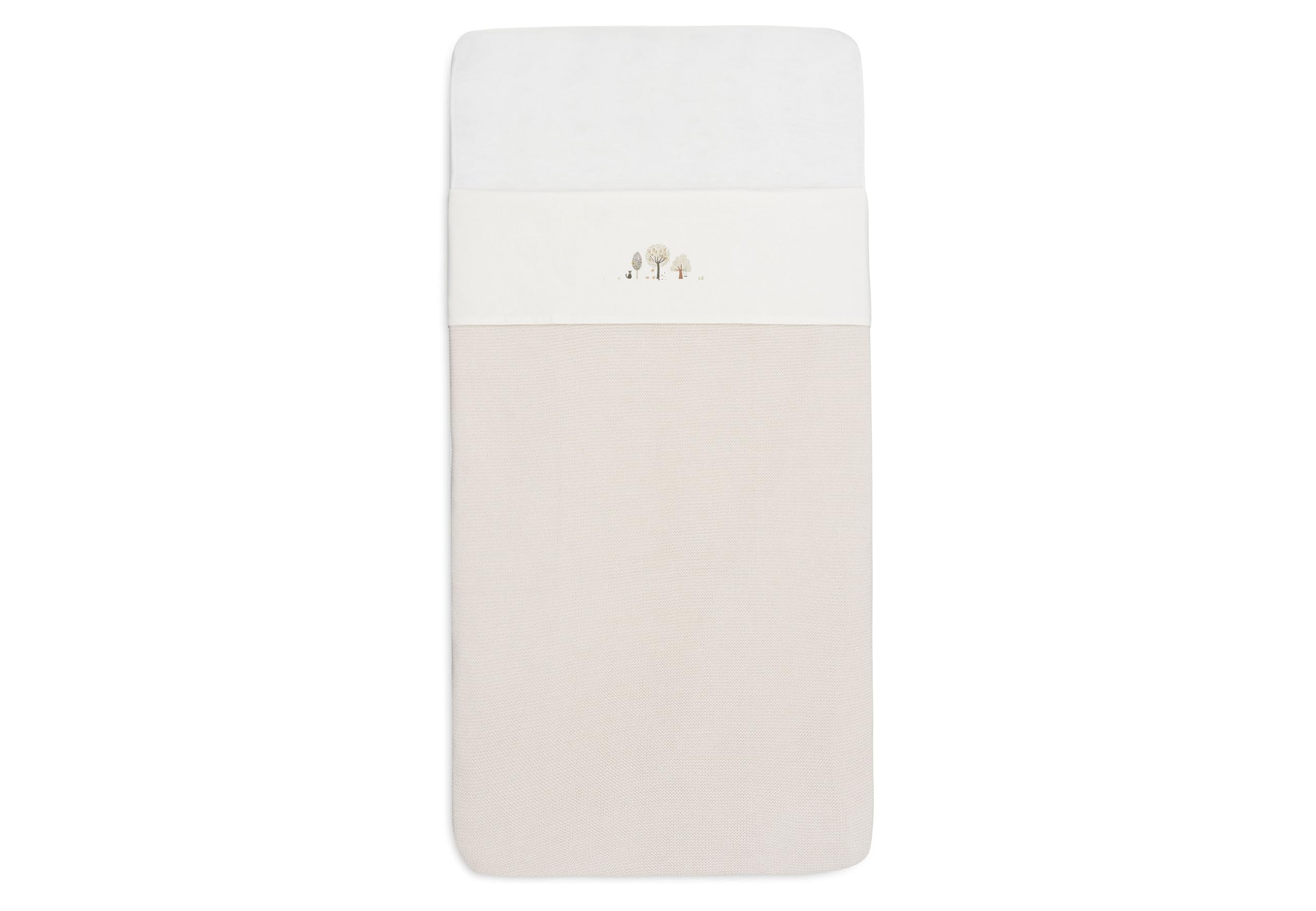 Jollein Bettlaken Kinderbett - Tiny Park - 120x150cm - 100% Baumwolle - Bettlaken Ohne Gummizug - Oeko-TEX Zertifiziert