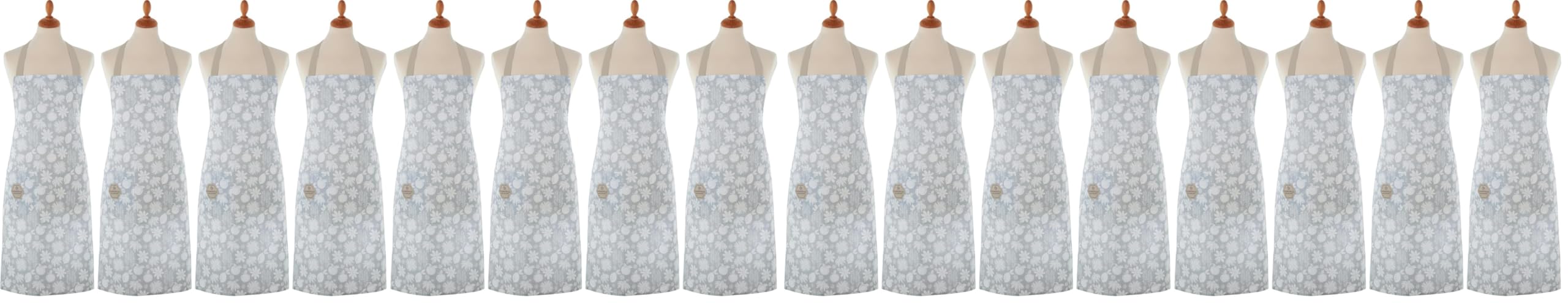 Cooksmart Cotton Kitchen Apron with Pockets for Women, 100% Cotton
