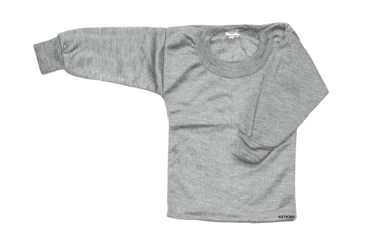 Round Neck Winter Thermal Set of Top Trouser for Kids/Thermal for Boys and Girls/Kids Thermal_Pack of 02_Blue|Grey_4-5 Years 4
