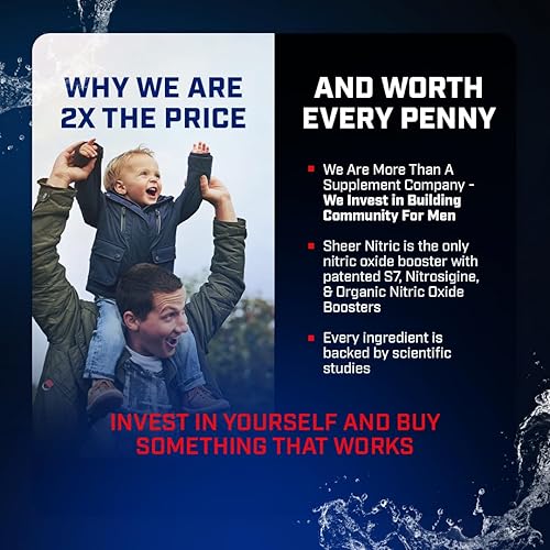 Miniatura 6 de Sheer Strength Labs Suplemento de óxido nítrico para hombres, clínicamente probado para bombas y flujo sanguíneo, 270% más de óxido nítrico,