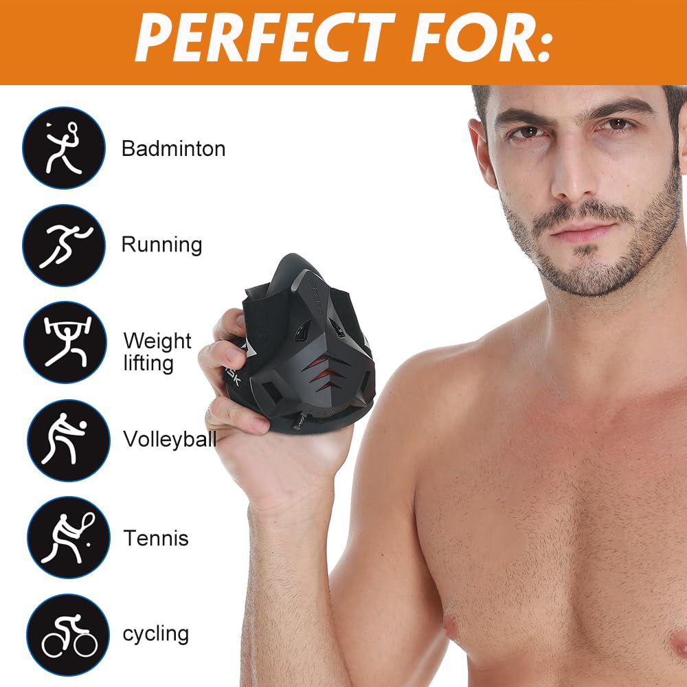FDBRO Maschera sportiva Pro Maschera per allenamento a simulazione di alta quota per fitness, corsa, allenamento di resistenza, cardio