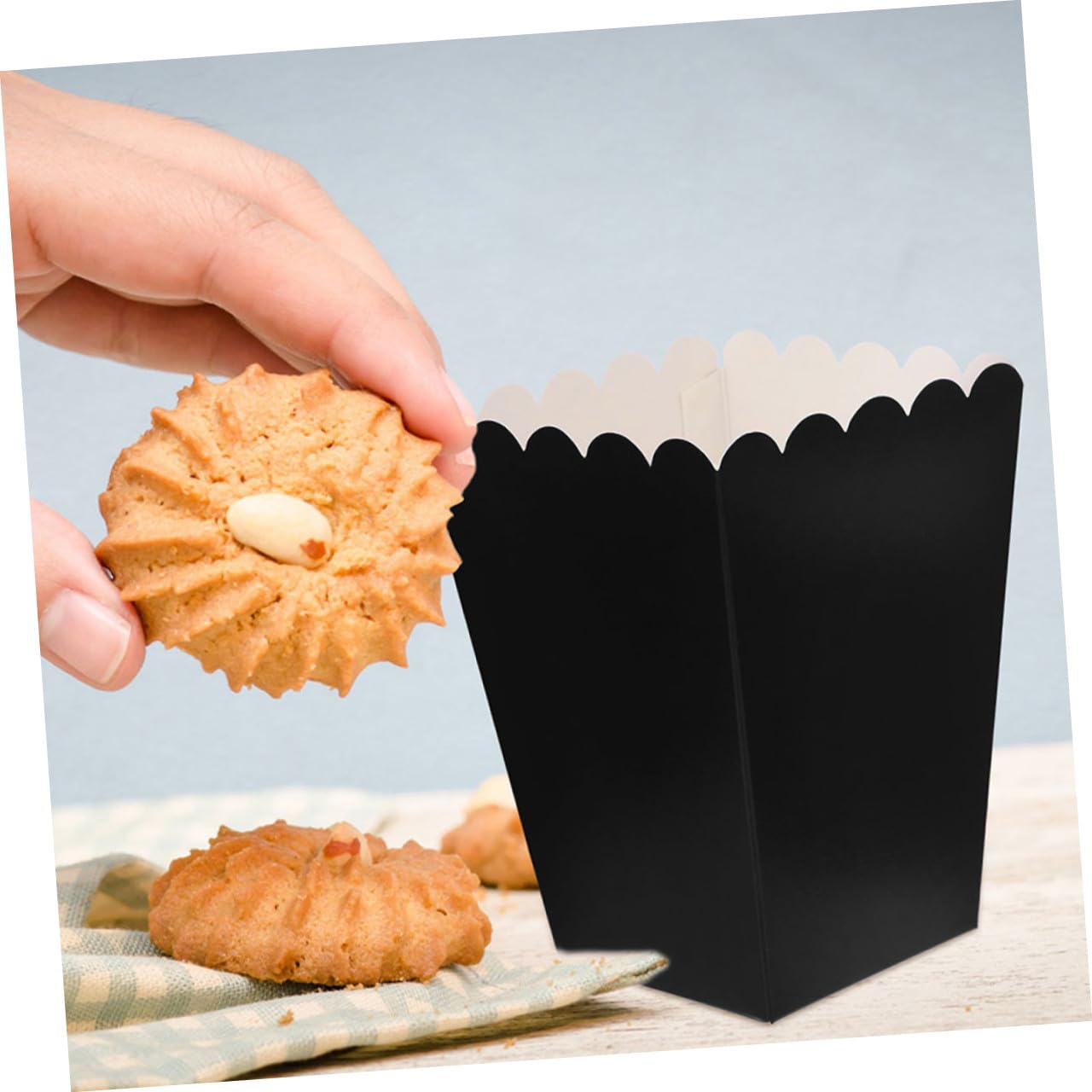 KOMBIUDA 100 Scatole Per Popcorn Carta Contenitori Pop Corn Feste Scatole Pop Corn Snack Bomboniere Popcorn
