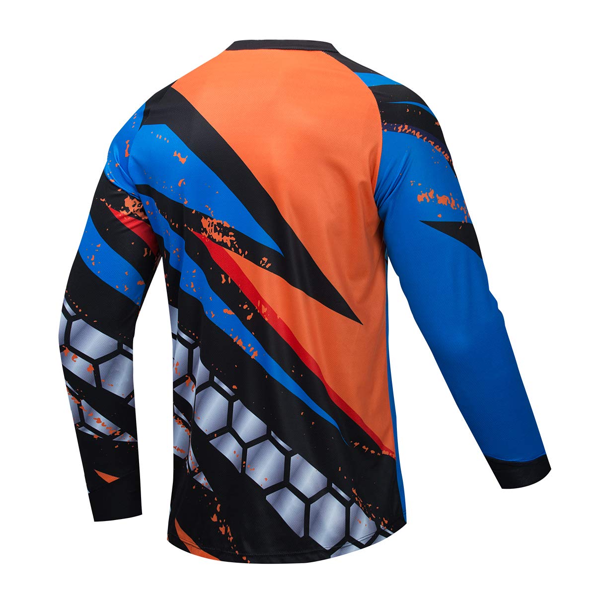 JPOJPO Men's Cycling Jersey MTB T Shirt Long Sleeve Youth Off-Road Motorcycle Jersey Bicycle Clothes Anti-UV