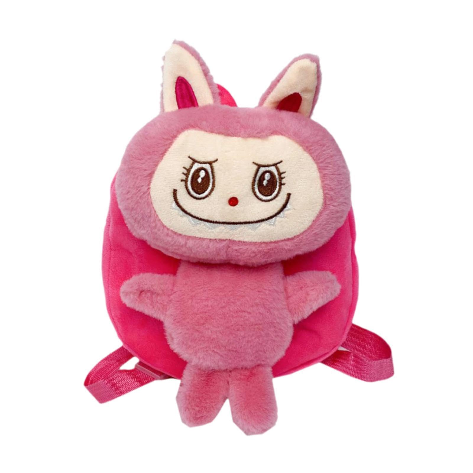 Kids Backpack Creative Adorable Stylish Cute Plush Adjustable Shoulder Strap Pink-image-35