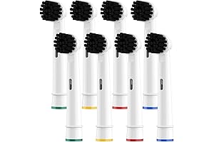 Oral B Replacement Brush Heads 8-Pack Charcoal Bristles Compatible with Oral-B Electric Toothbrush