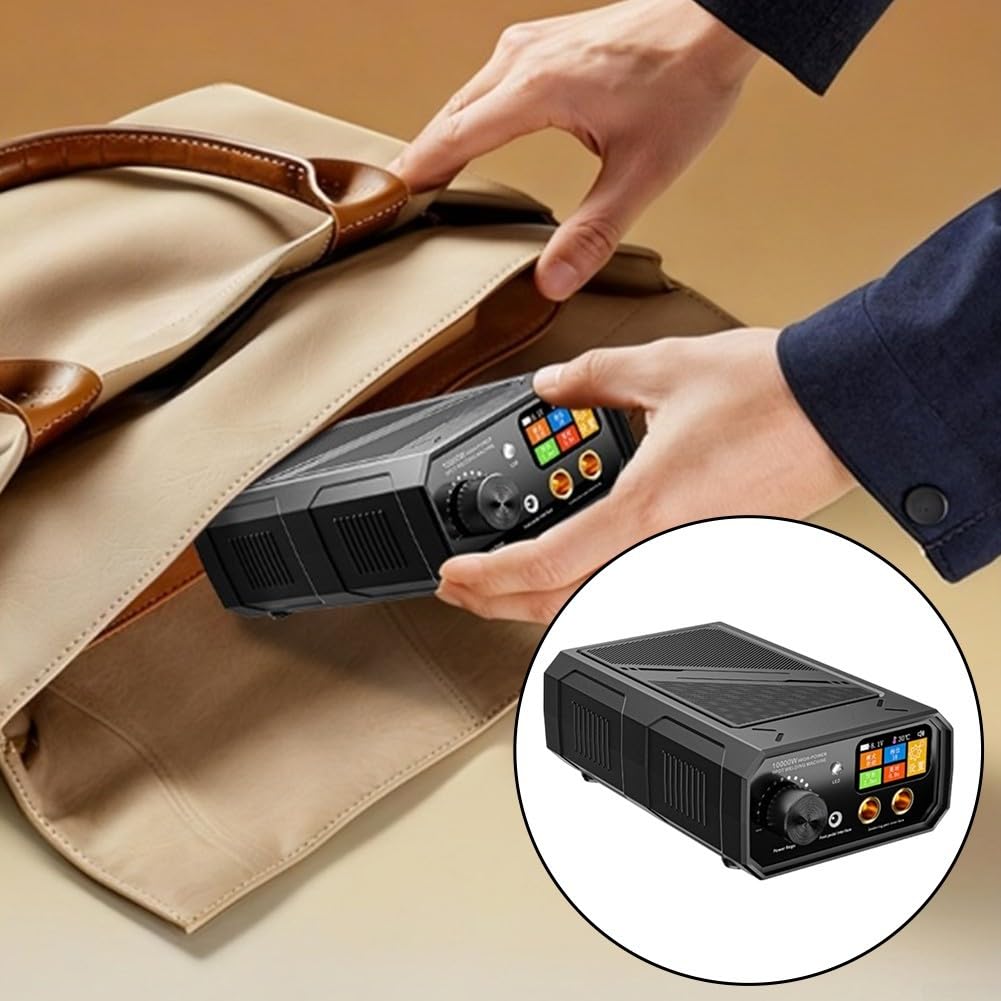 TK-20P Lot de 2 soudeurs par points portables 10 000 W à double impulsion avec affichage LED, contrôle automatique et manuel, pédale pour réparation de batterie