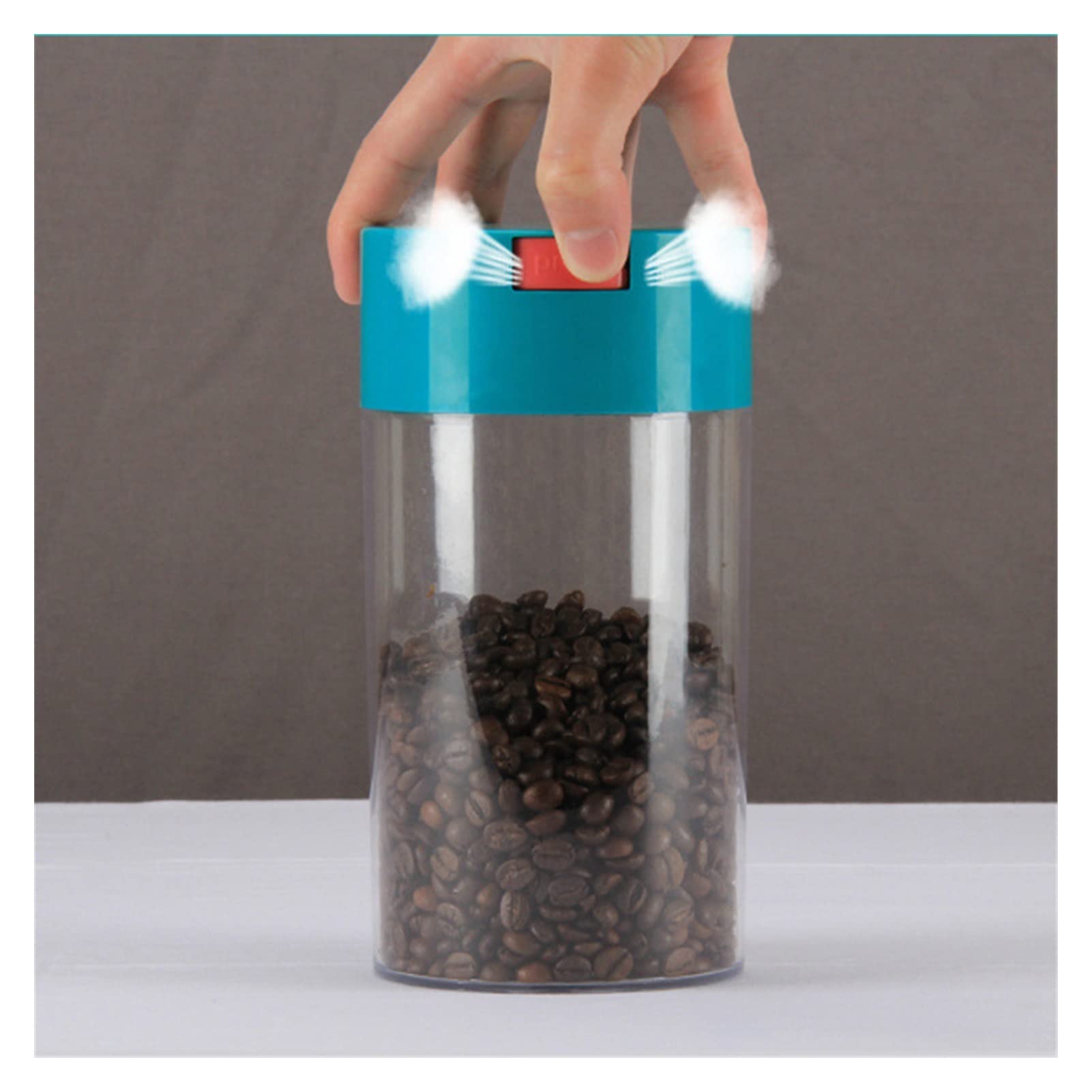 Kaffeedosen Luftdicht können lebensmittelaufbewahrungsbehälter küche getrocknete obstbox multiGrain panzer kit flasche gläser versiegelte kaffee körnchen Kaffeedose Luftdicht ( Color : Large 2100ml )