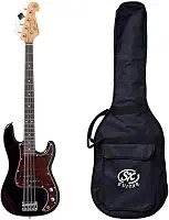 Baixo Sx Spb62 Bk Preto Precision Bass 4 Cordas Com Bag