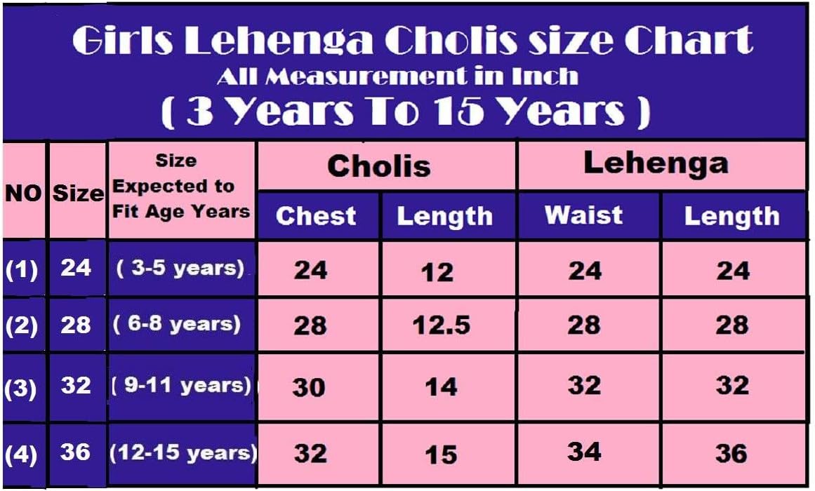 Traditional Girls Embroidered Lehenga Choli Set Kids Party Wear Ethnic choli for Girls.