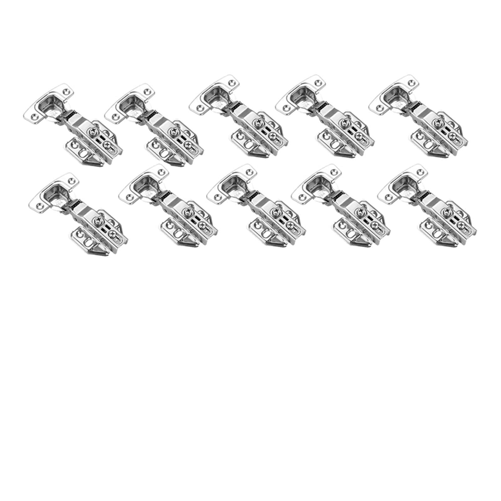 Psbdfldabfjc Full Overlay 10Pcs 2-20Pcs Cabinet Door Hinges Stainless Steel Hydraulic