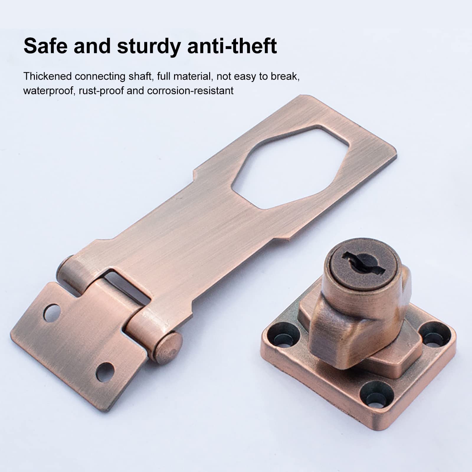 Serrature A Chiave Angolo 90° PATIKIL - Pomello Girevole Per Armadi E Cassetti, Chiavi Diverse - Foto 12