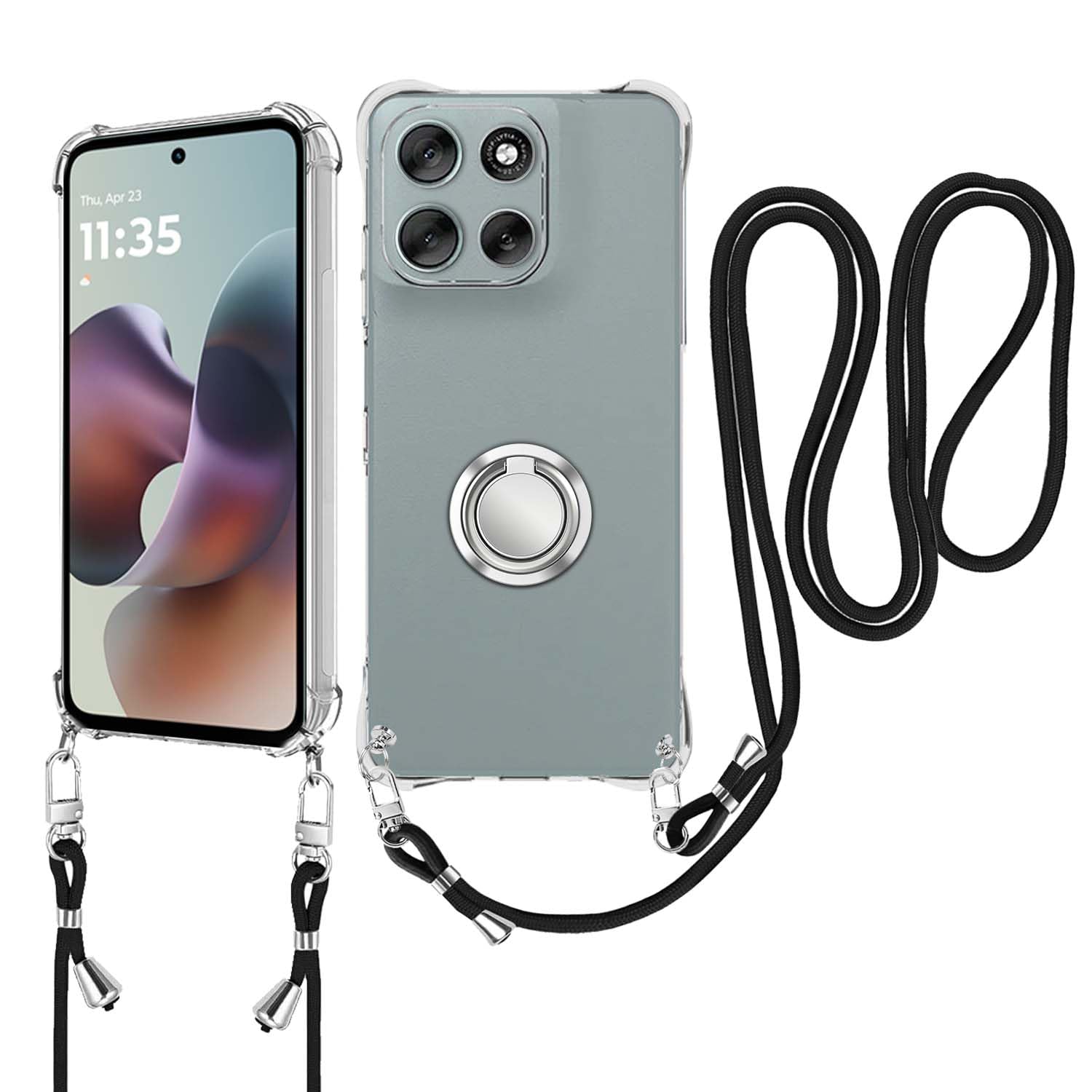 Amazon.co.jp: moto g66j / g66y 5G 用 ケース 肩掛け スマホケース 斜