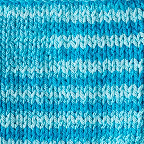 Image of Lily Sugar 'N Cream The Original Ombre Yarn, 2oz, Gauge 4 Medium, 100% Cotton, Swimming Pool - Machine Wash & Dry