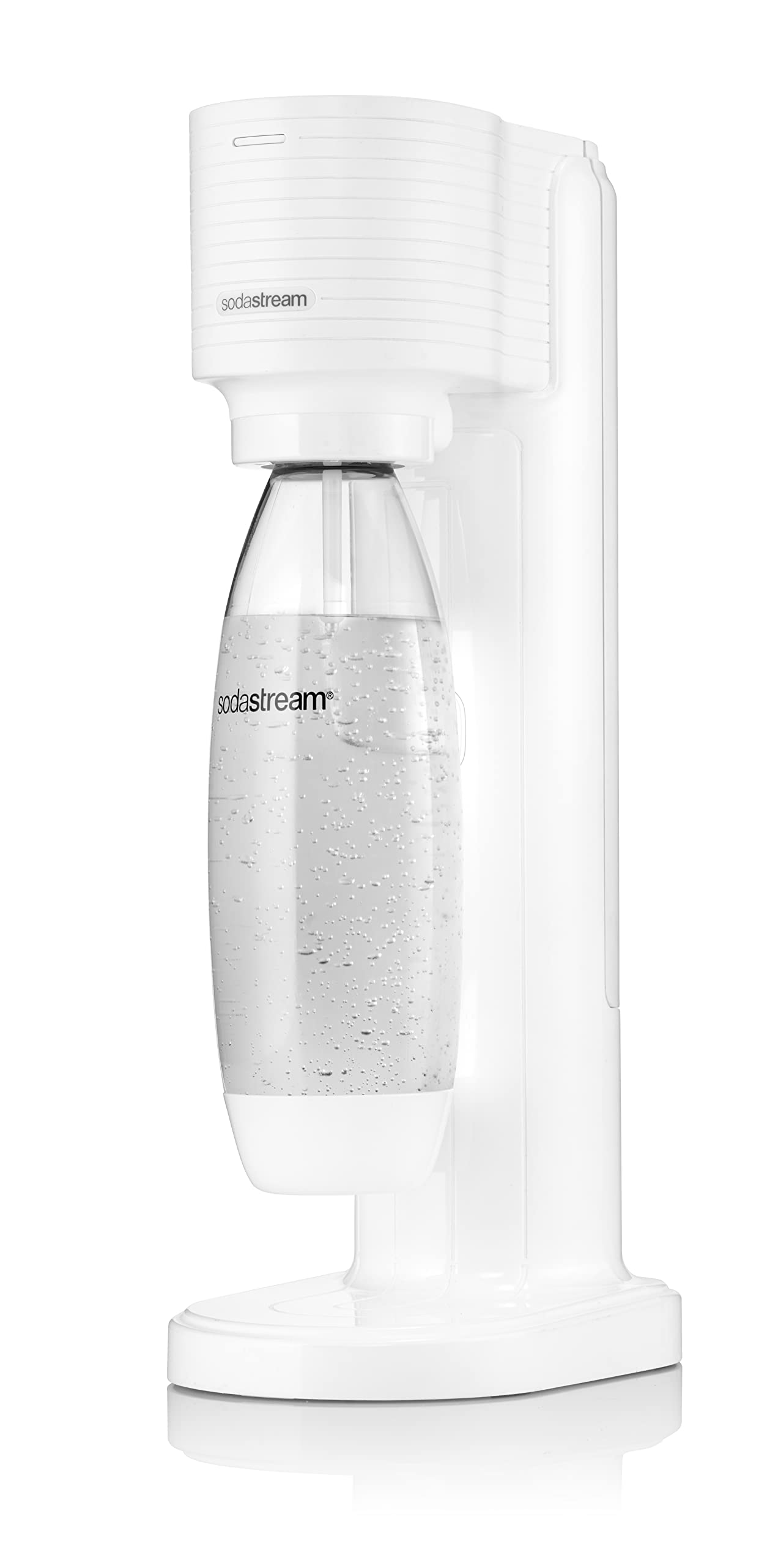 Sodastream Gasatore Gaia bianco ideale per realizzare acqua frizzante, include una bottiglia lavabile in lavasoviglie e un cilindro contenente Co2